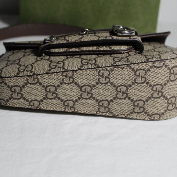 NEW Gucci GG Supreme Monogram 1955 Horsebit Mini Shoulder Bag 774209 - Picture 7 of 13